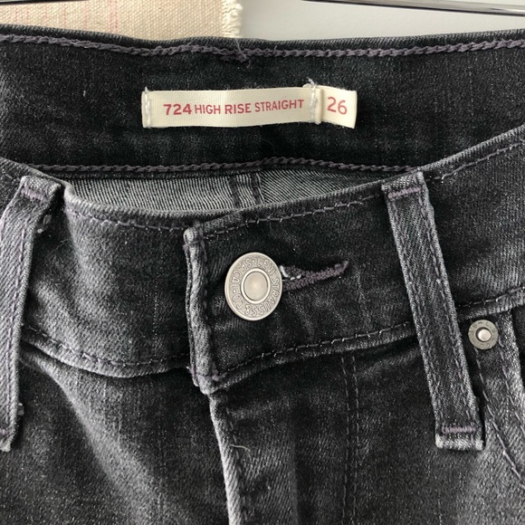 LEVIS High Rise Straight Jeans (724) - Picture 3 of 6